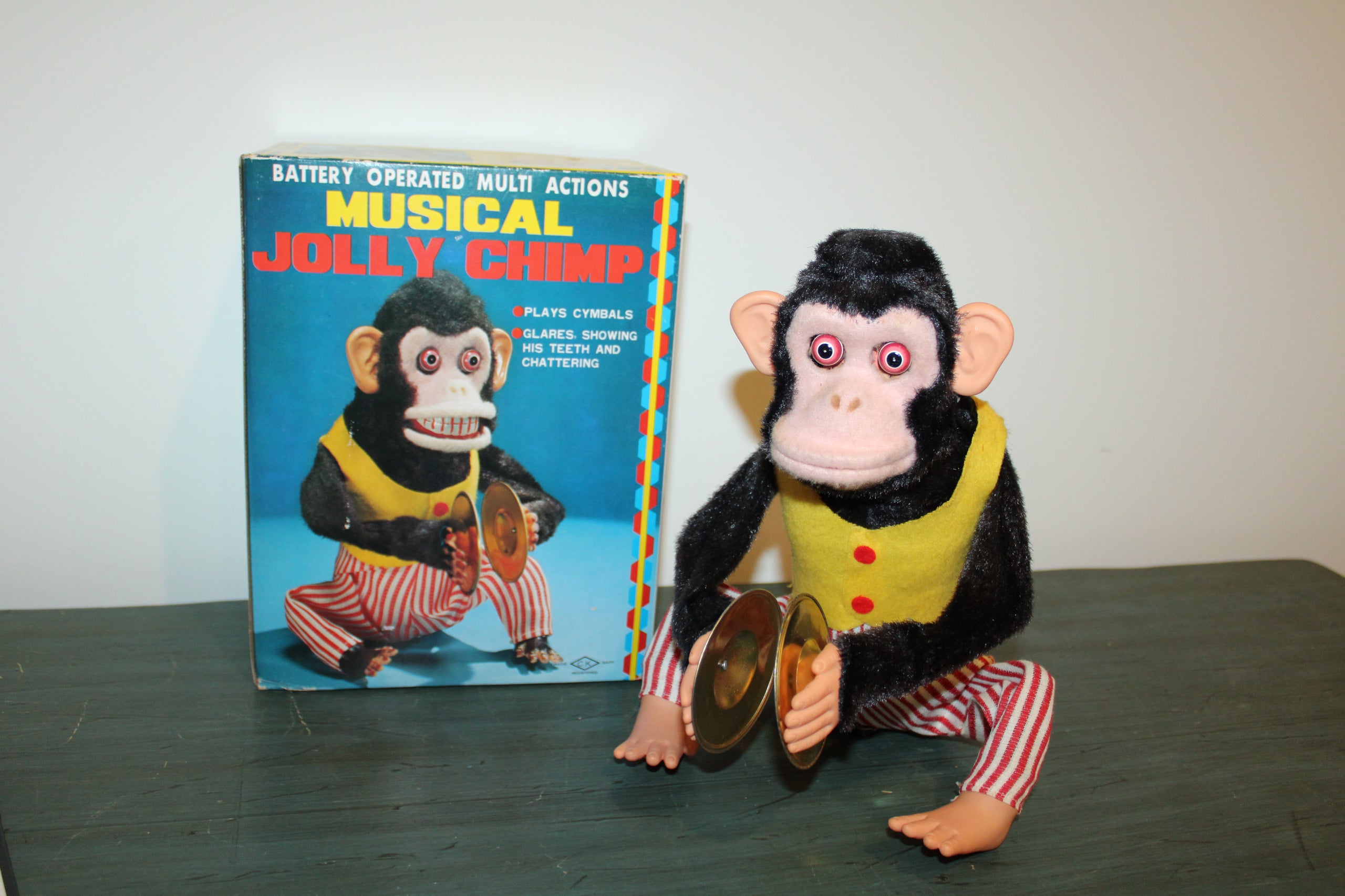 Musical jolly shop chimp for sale